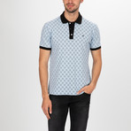 Boise Short Sleeve Polo Shirt // Blue + Black (XS)