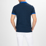 Springfield Short Sleeve Polo Shirt // Navy + Sax (S)