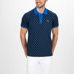 Springfield Short Sleeve Polo Shirt // Navy + Sax (S)