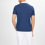 Lansing Short Sleeve Polo Shirt // Marine + White (2XL)