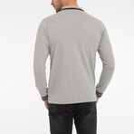 Boat Race Long Sleeve Polo Shirt // Grey Melange (3XL)