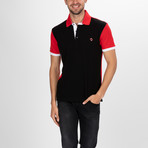 Concord Short Sleeve Polo Shirt // Red + Black (S)