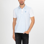 Raleigh Short Sleeve Polo Shirt // White + Blue (XL)