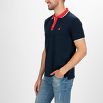 Salem Short Sleeve Polo Shirt // Navy (L)