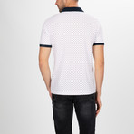 Harrisburg Short Sleeve Polo Shirt // White + Navy (S)