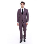 Dane 2-Piece Slim-Fit Suit // Purple (US: 46R)
