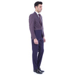 Leon 2-Piece Slim-Fit Suit // Purple (US: 44R)