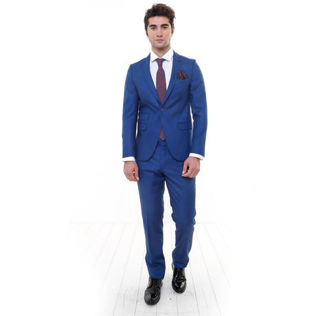 Perry 2-Piece Slim-Fit Suit // Blue (US: 44R)