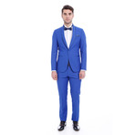 Theodore 2-Piece Slim-Fit Suit // Sax Blue (US: 52R)