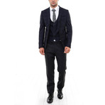 Dillon 3-Piece Slim-Fit Suit // Black (US: 46R)