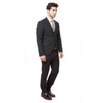 Houston 3-Piece Slim-Fit Suit // Brown (US: 50R)