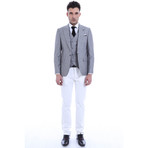 Kent 3-Piece Slim-Fit Suit // Grey (US: 54R)