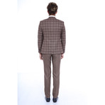 Clifford 3-Piece Slim-Fit Suit // Burgundy (US: 44R)