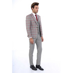 Elson 3-Piece Slim-Fit Suit // Grey (US: 44R)