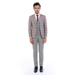 Elson 3-Piece Slim-Fit Suit // Grey (US: 56R)