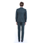 Steven 3-Piece Slim-Fit Suit // Green (US: 44R)