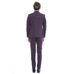 Earnest 3-Piece Slim-Fit Suit // Purple (US: 46R)