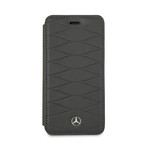 Mercedes Benz // Pattern III Booktype Case // Gray // iPhone 7/8