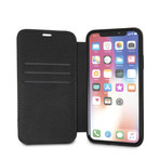 Genuine Leather Booktype Case // Black // iPhone 7 Plus/ iPhone 8 Plus