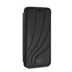 Mercedes Benz // Organic Genuine Leather Booktype Case // Black (GALAXY S9)