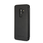 Mercedes Benz // Organic Genuine Leather Booktype Case // Black (GALAXY S9)