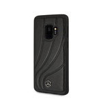 Mercedes Benz // Organic Genuine Leather Hard Case // Black (GALAXY S9 PLUS)