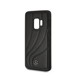 Mercedes Benz // Organic Genuine Leather Hard Case // Black (GALAXY S9 PLUS)