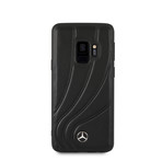 Mercedes Benz // Organic Genuine Leather Hard Case // Black (GALAXY S9 PLUS)