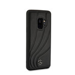 Mercedes Benz // Organic Genuine Leather Hard Case // Black (GALAXY S9 PLUS)