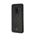 Mercedes Benz // Organic Genuine Leather Hard Case // Black (GALAXY S9 PLUS)