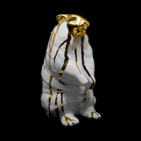 Sculpture Marmot Gold Porcelain Edition // SWEETLOVE