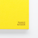 Triangle Notebook // Yellow