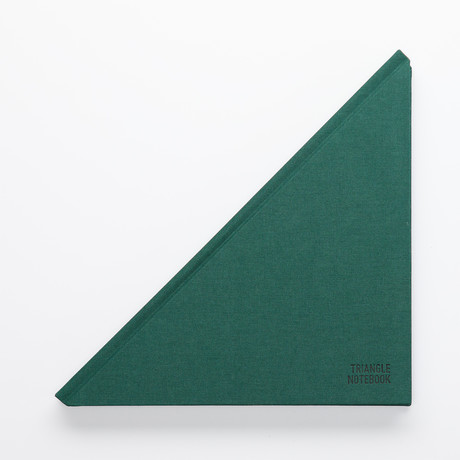 Triangle Notebook // Dark Green