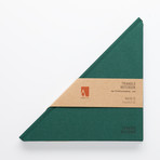 Triangle Notebook // Dark Green