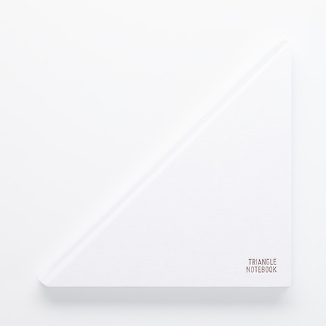 Triangle Notebook // Ghost White