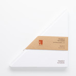 Triangle Notebook // Ghost White