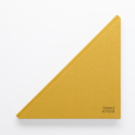 Triangle Notebook // Mustard