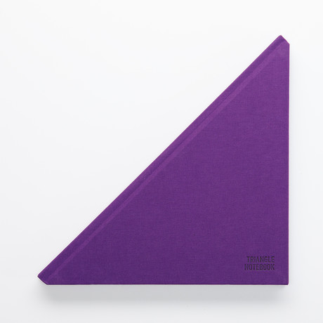 Triangle Notebook // Purple