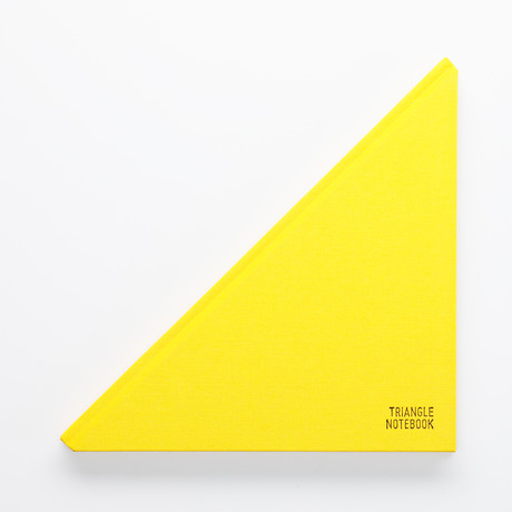 Triangle Notebook // Yellow