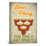 You Sink It, They Drink It! // Lantern Press (26"W x 18"H x 0.75"D)