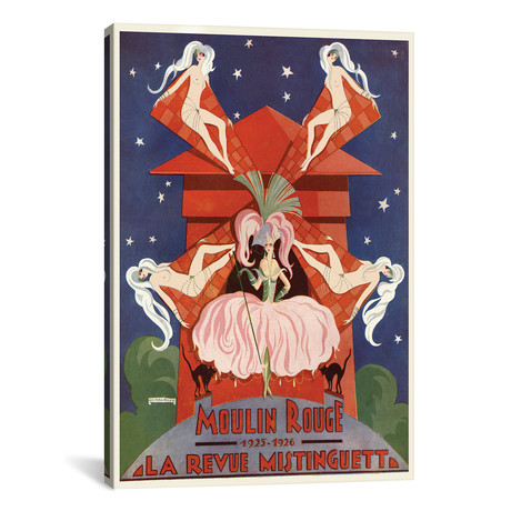 Moulin Rouge La Revue Mistinguett Advertisement, 1926 // Edouard Halouze