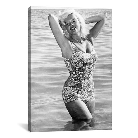 Jayne Mansfield Wearing A Bathing Suit In The Sea // Globe Photos, Inc.