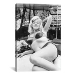 Jayne Mansfield Sunbathing, Arm Behind Head // Movie Star News