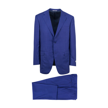 Travel Wool Trim Fit Suit // Blue (Euro: 46R)