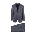Canali // Birdseye Wool Slim Fit Suit // Gray (US: 46S)