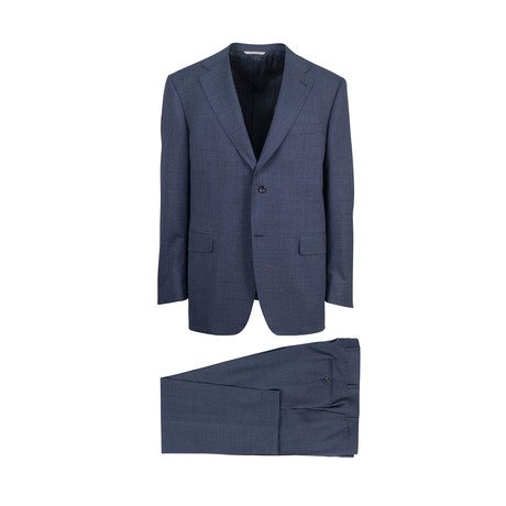 Travel Wool Slim Fit Suit // Blue (Euro: 46R)