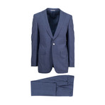 Canali // Stretch Wool Blend Slim Fit Suit // Blue (US: 46R)