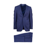 Canali // Wool Peak Lapels Slim Fit Suit // Navy (US: 46S)