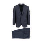 Canali // Travel Wool Portly Fit Suit // Black (US: 46S)