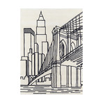 Brooklyn Bridge // Ivory (2'L x 3'W)